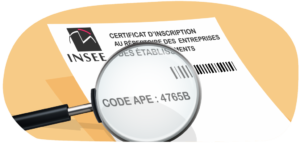 Code APE auto-entrepreneur formalités et modifications